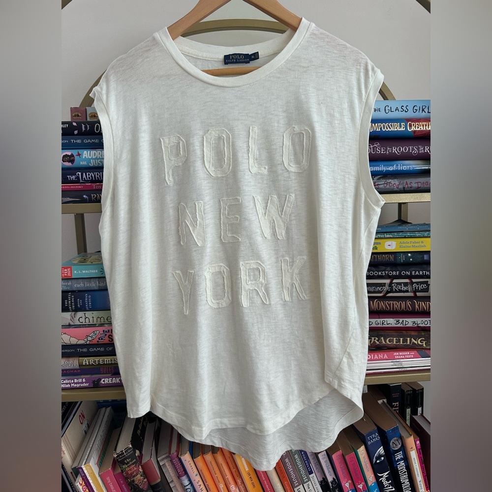 Polo Ralph Lauren “Polo New York” Sleeveless Tee 🤍